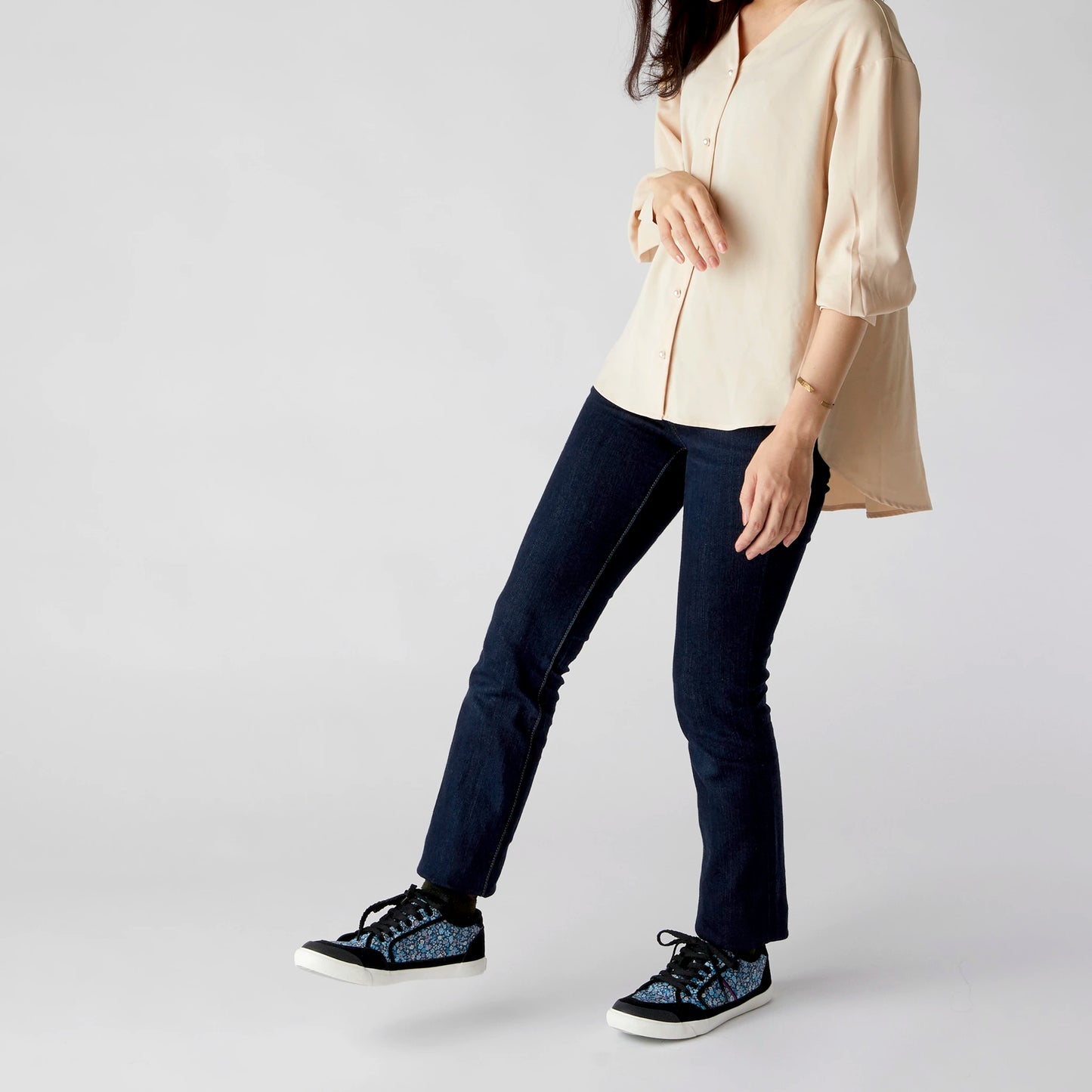 INOMER L(イノマーリバティプリント) AD608 Black - AdmiralSPORTS