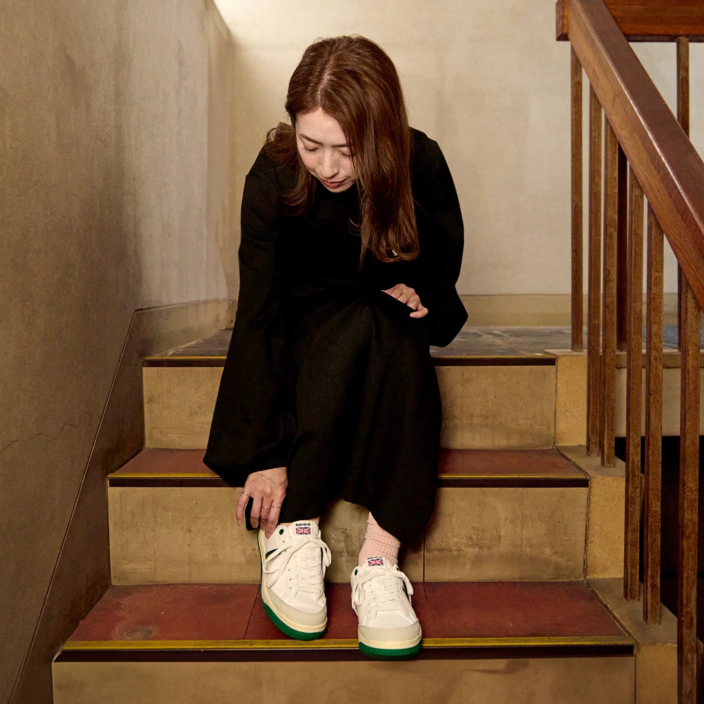 MERTON(マートン) AD912 White/Green レディース - AdmiralFootwear