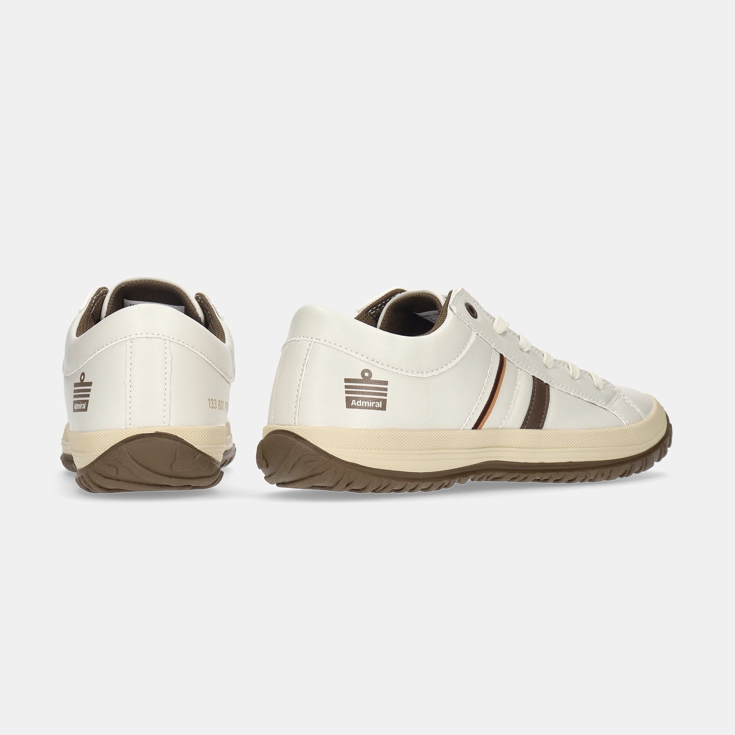 ALBIE(アルビー)　AD801 Ivory/Brown メンズ - AdmiralFootwear
