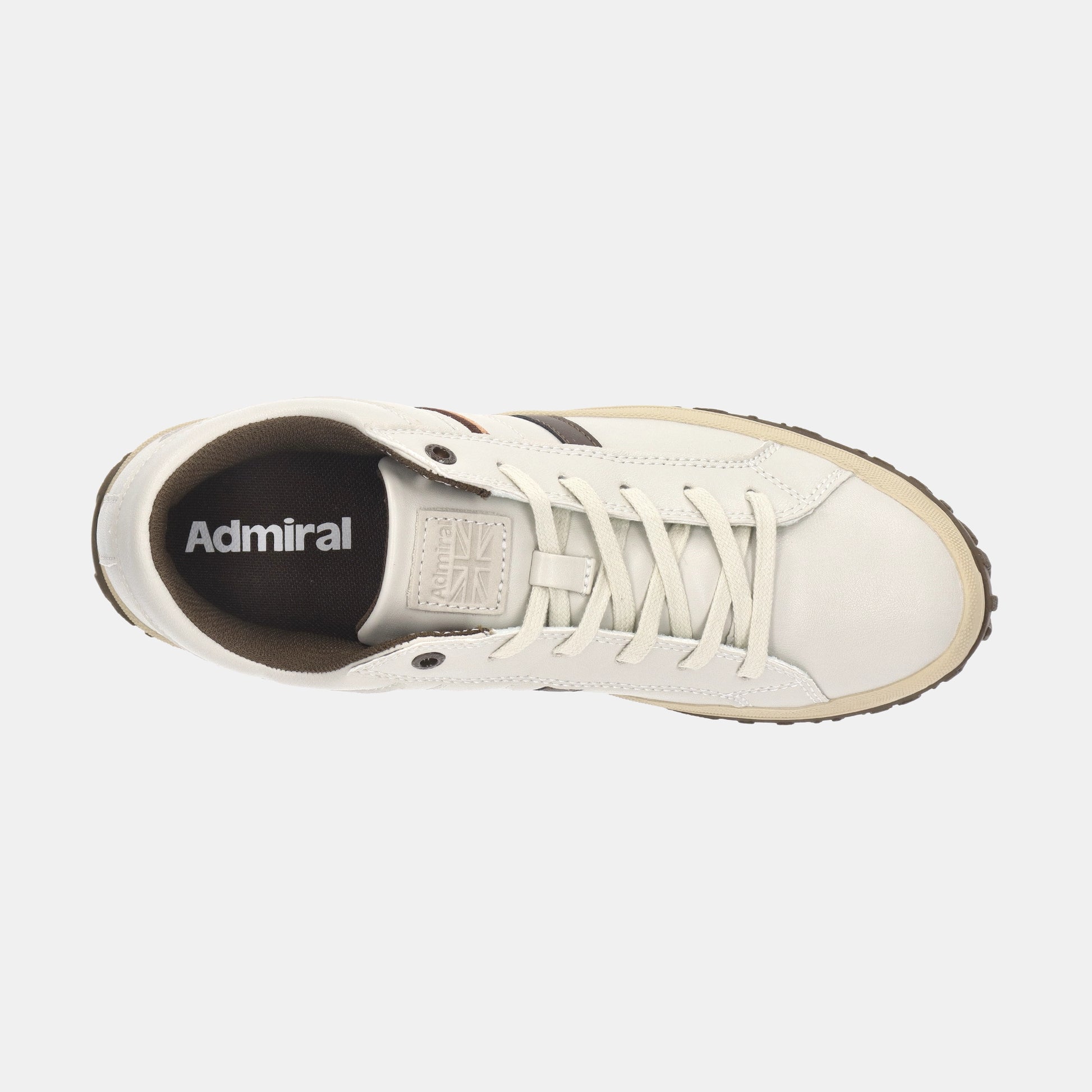 ALBIE(アルビー)　AD801 Ivory/Brown メンズ - AdmiralFootwear
