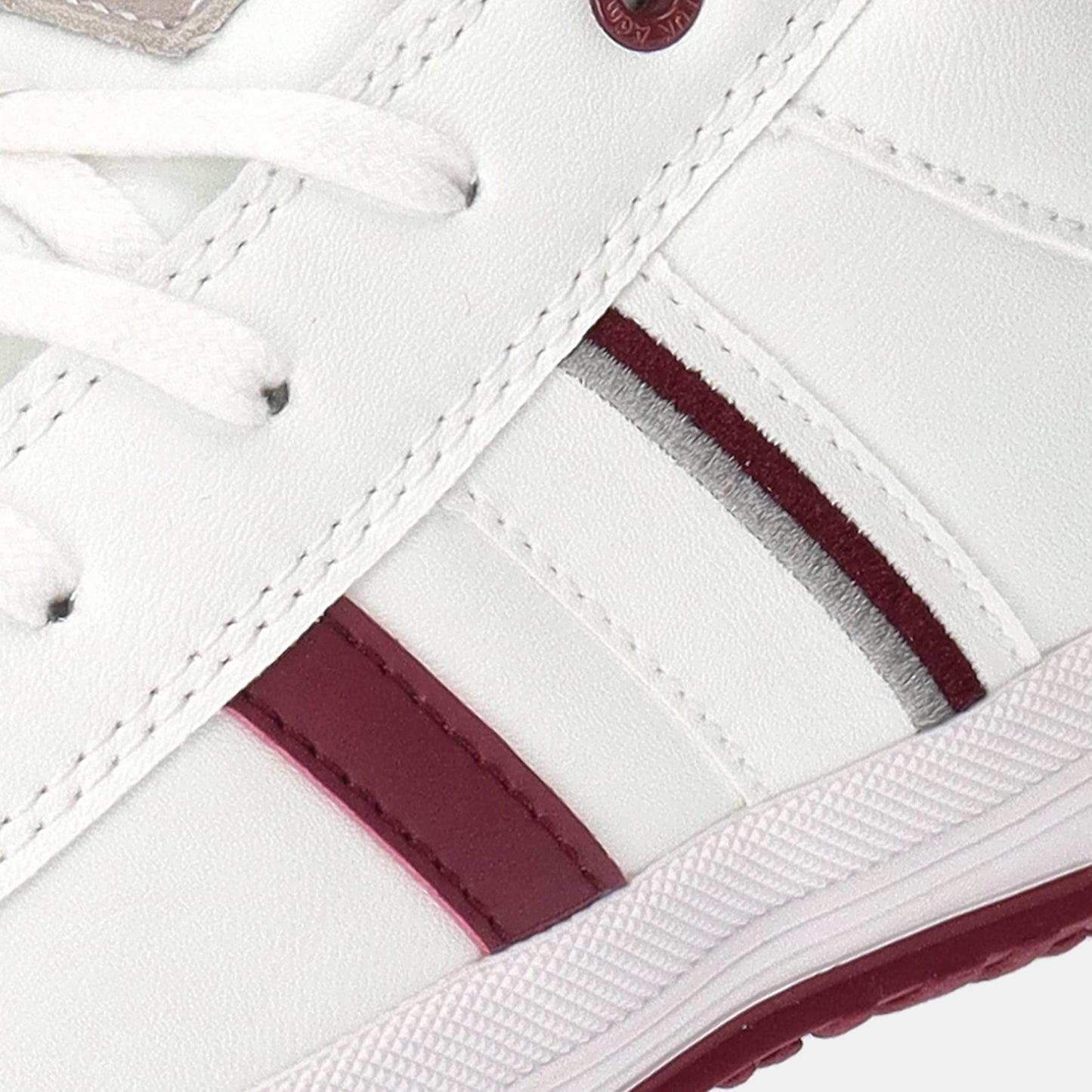 ALBIE(アルビー)　AD801 White/Burgundy メンズ