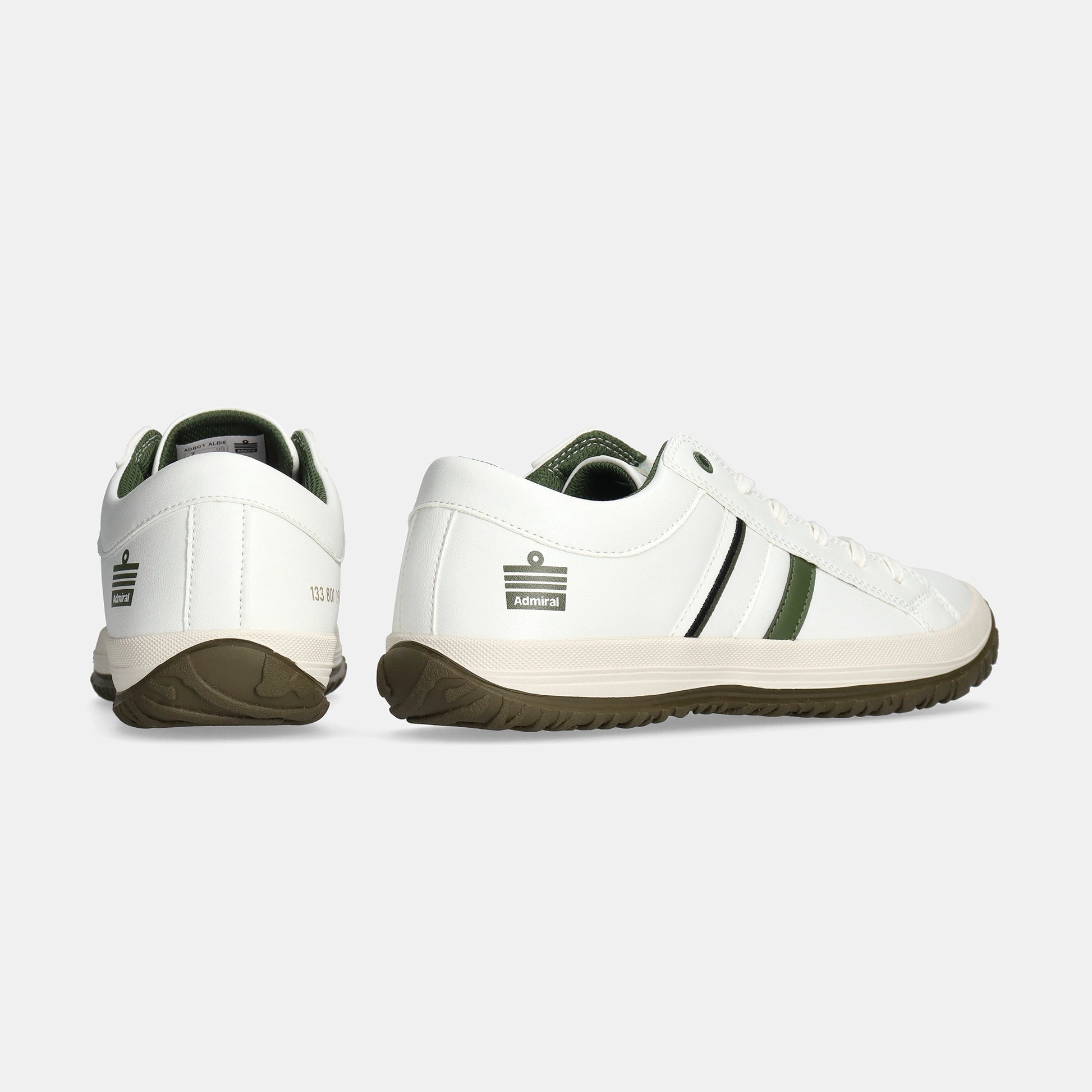 ALBIE(アルビー)　AD801 White/Pistachio メンズ - AdmiralFootwear