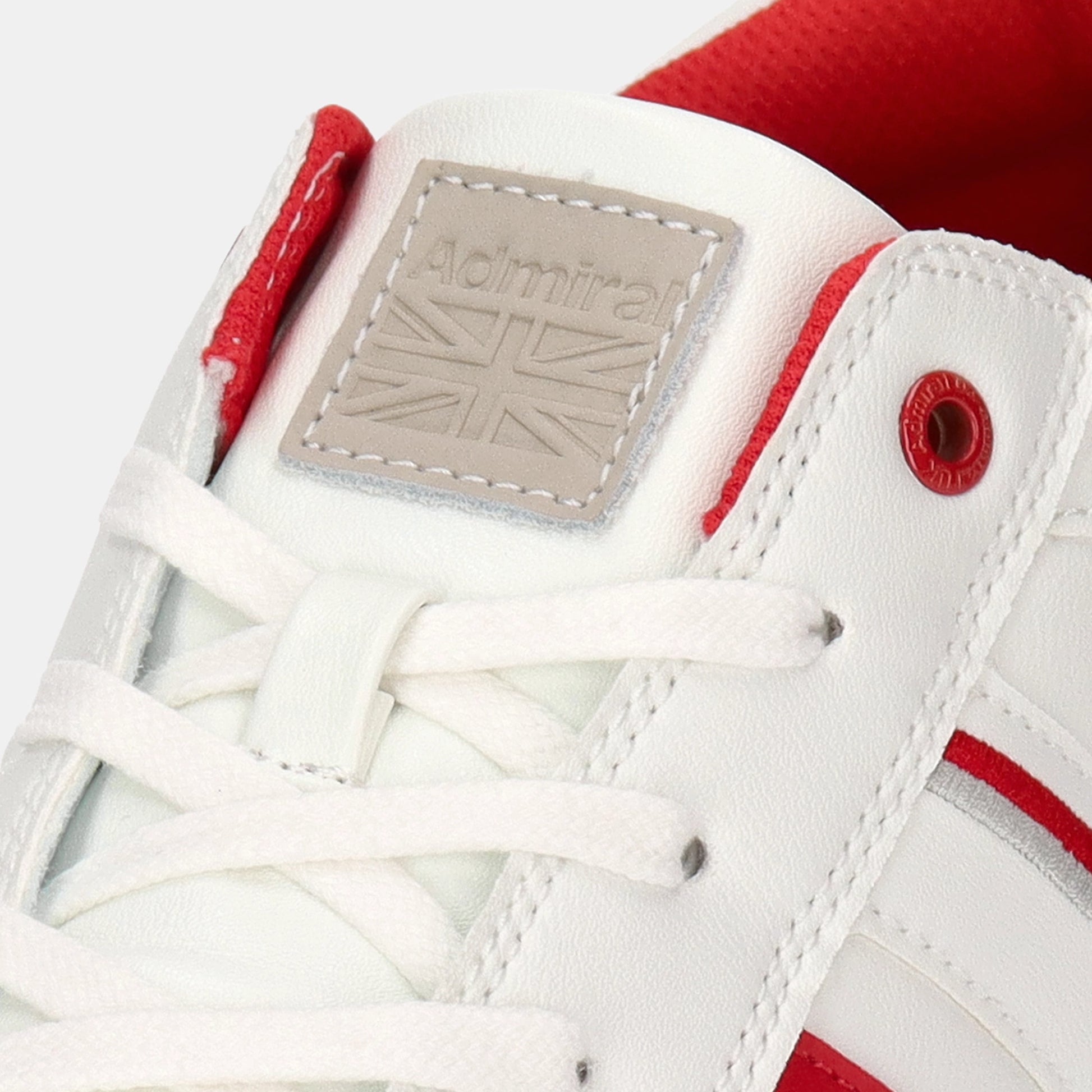 ALBIE(アルビー)　AD801 White/Red メンズ - AdmiralFootwear
