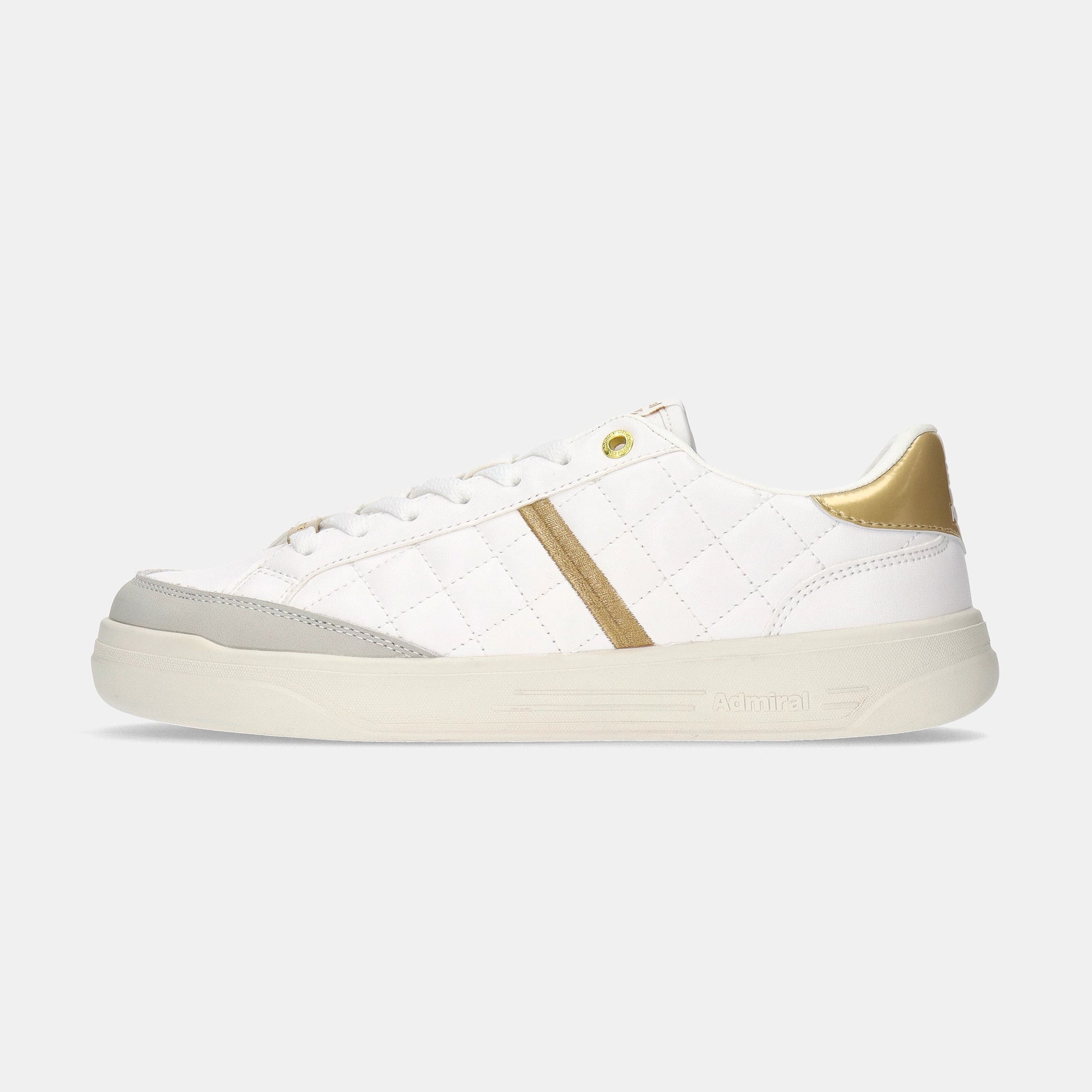 Admiral MARTON QUILT AD833 White/Gold ｜アドミラルスニーカー公式