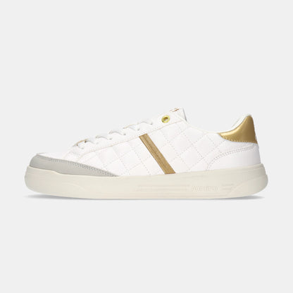 MARTON QUILT(マートンキルト)　AD833 White/Gold - AdmiralFootwear