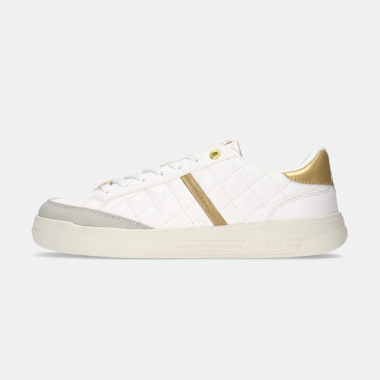 MARTON QUILT(マートンキルト)　AD833 White/Gold - AdmiralFootwear