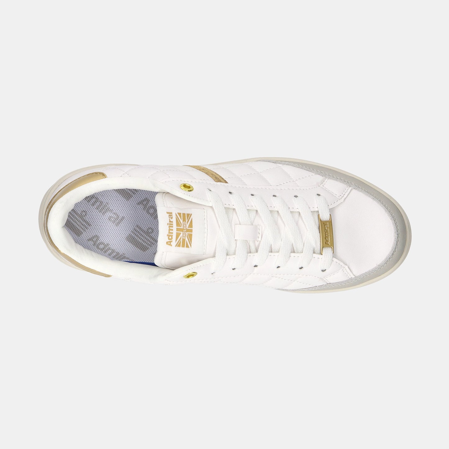 MARTON QUILT(マートンキルト)　AD833 White/Gold - AdmiralFootwear