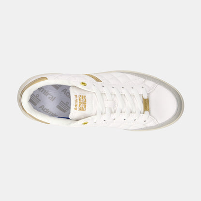 MARTON QUILT(マートンキルト)　AD833 White/Gold - AdmiralFootwear