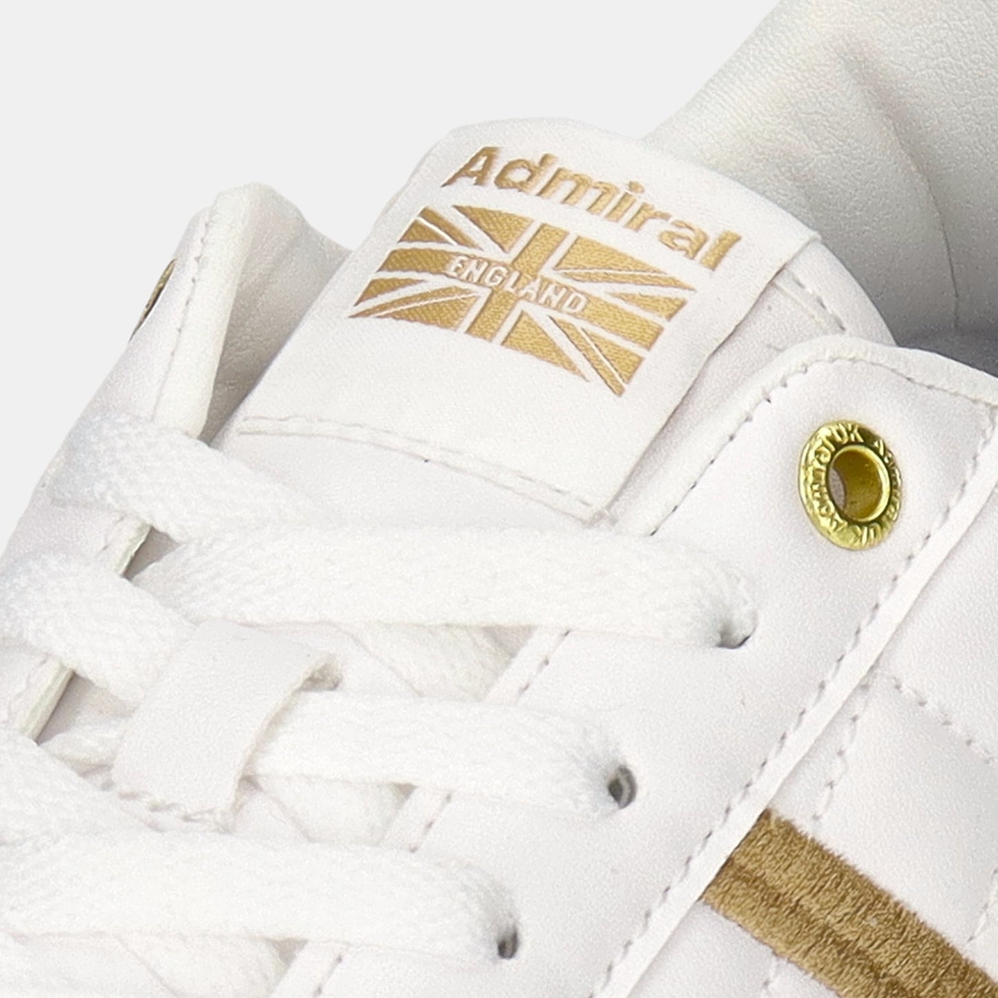 MARTON QUILT(マートンキルト)　AD833 White/Gold - AdmiralFootwear
