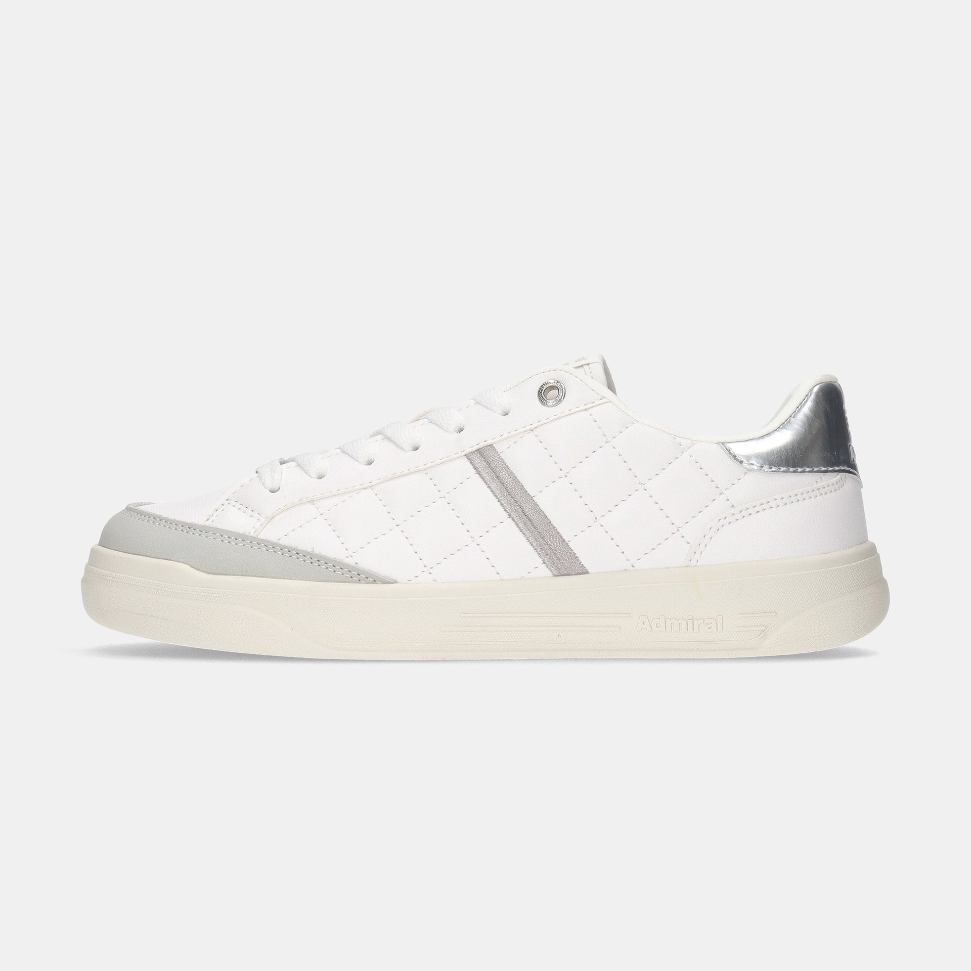 Admiral MARTON QUILT AD833 White/Silver ｜アドミラルスニーカー公式
