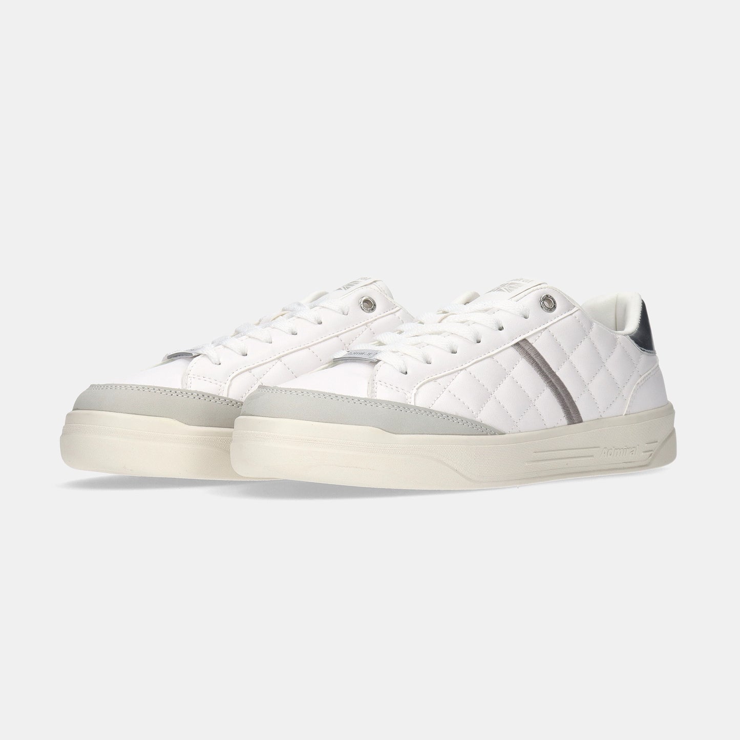 MARTON QUILT(マートンキルト)　AD833 White/Silver - AdmiralFootwear