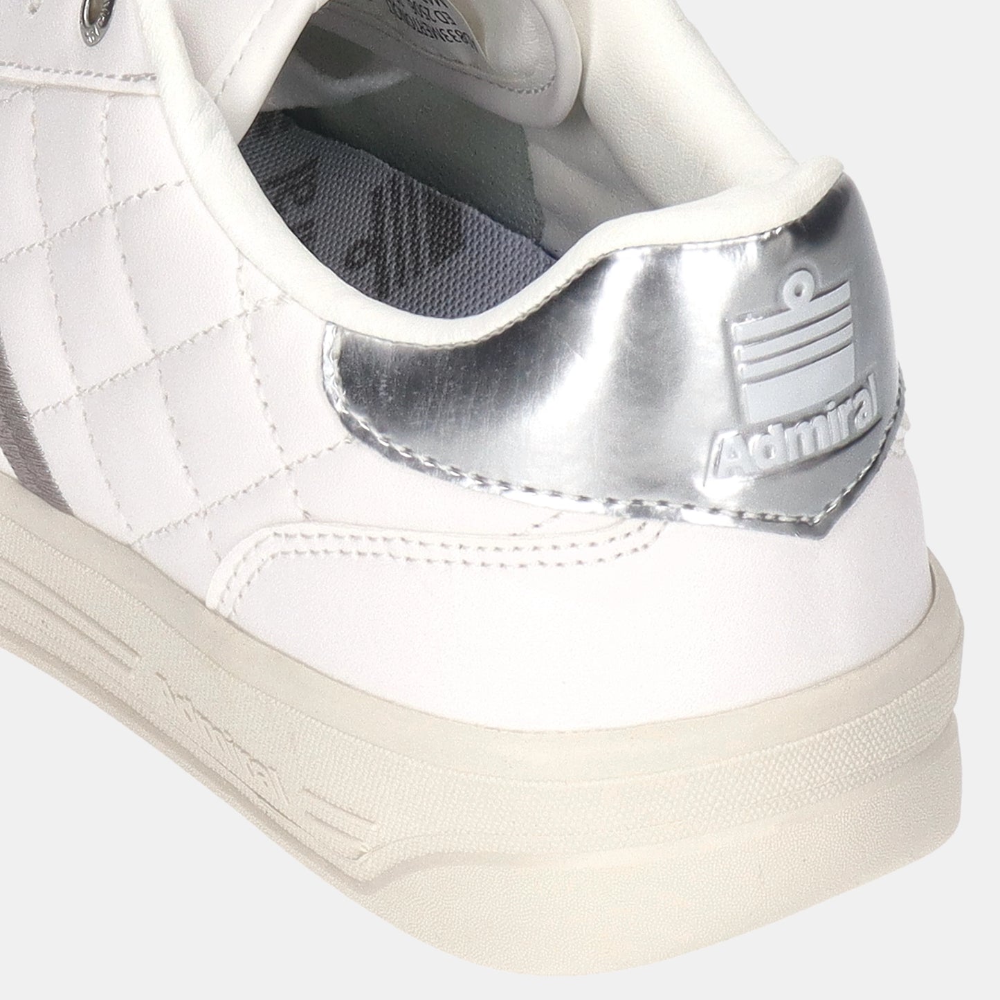 MARTON QUILT(マートンキルト)　AD833 White/Silver - AdmiralFootwear