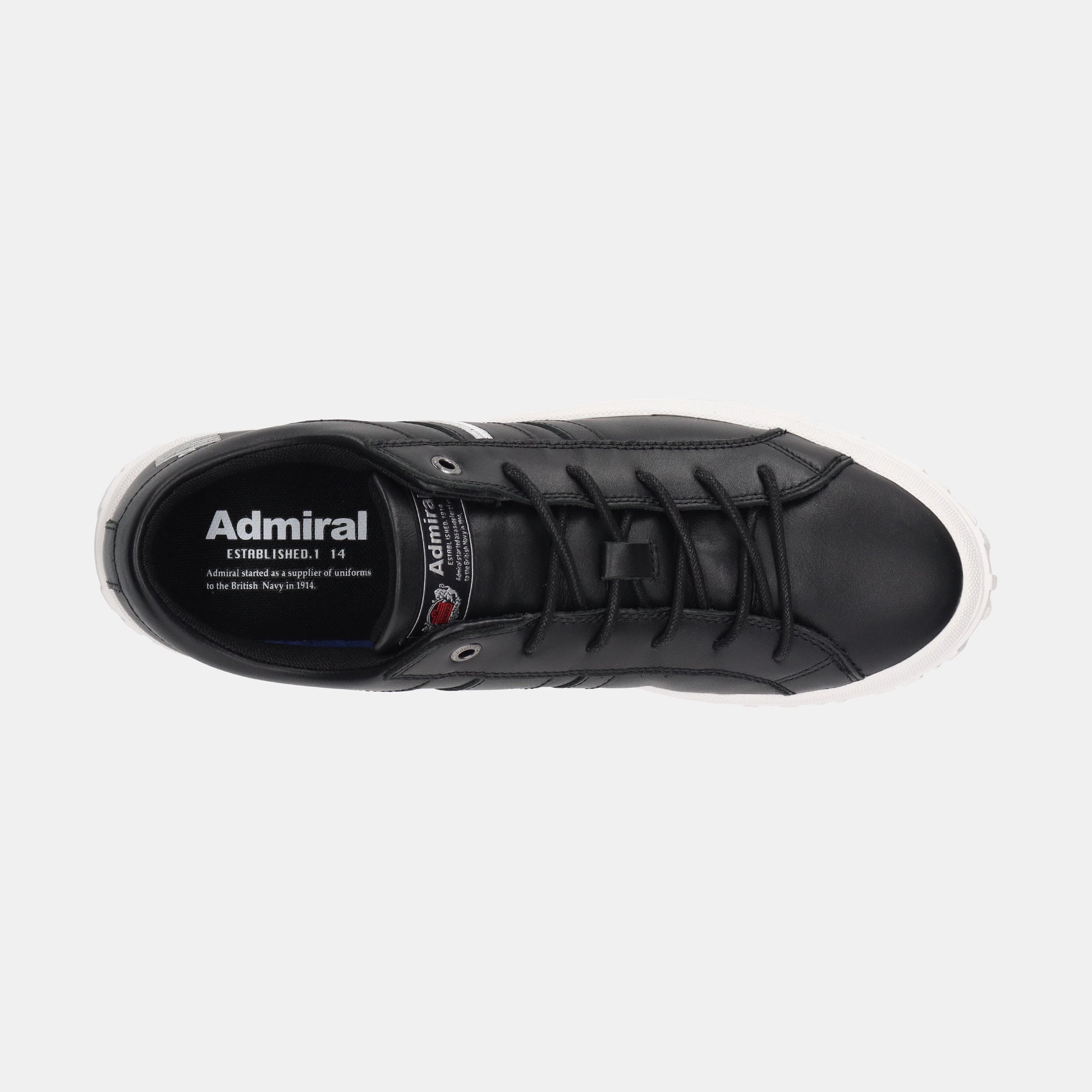 Admiral ALBIE LEATHER AD835 Black|アドミラルスニーカー公式 Admiral ALBIE LEATHER AD835 Black|アドミラルスニーカー公式